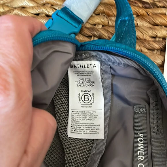 Athleta Excursion Mini Belt Bag Crossbody Fanny Pack Turquoise NWT - Picture 7 of 10